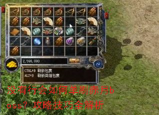 û���л���ε�ˢ����boss�����Լ���ȫ����